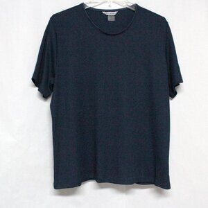 Women's Navy Blue XL Short Sleeve Allison Daley Top